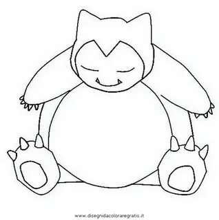 Snorlax Pokemon Coloring Pages Sandshrew Printable Drawings 