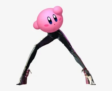 Image Image - Kirby With Bayonetta Legs - Free Transparent P