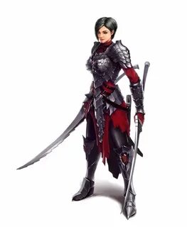 Female Human Dual Wield Fighter Rogue - Pathfinder PFRPG DND