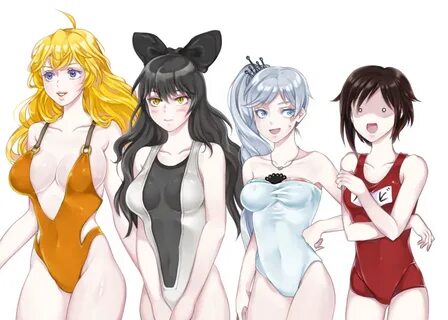 Team RWBY Shows Off Their Swimsuits RWBY Know Your Meme