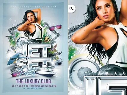 Jet Set Party Flyer Ref by n2n44 on Dribbble