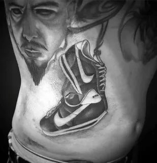 60 Nike Tattoo Designs For Men - Athletic Sneaker Ink Ideas
