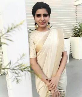 Pin by Laalasa Chowdary on Samantha ❤ ❤ ❤ Kerala saree blous