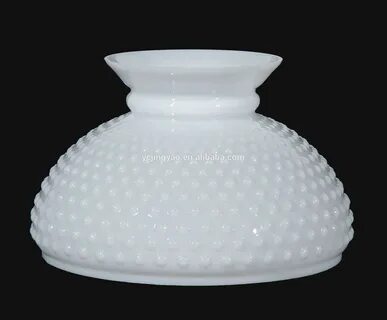 Opal Frosted Whit Milk Glass Hobnail Lamp Cover Light Shade 