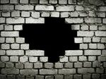 Cartoon Brick Wall Outline : Another brick wall in perspecti