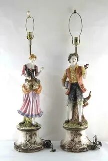 porcelain figurine lamps United States (US)