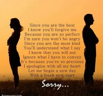 I Am Sorry Poems for Boyfriend: Apology Poems for Him from H