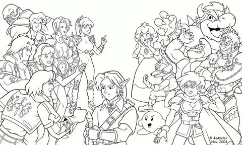 Smash Bros Coloring Pages Mclarenweightliftingenquiry