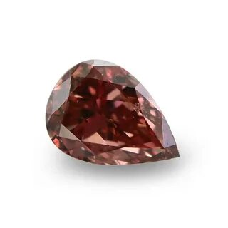 0.17 carat, Fancy Red Diamond, Pear Shape, SI2 Clarity, GIA,