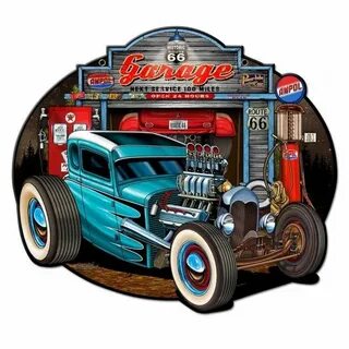 Garage Rod - Metal Sign from VintroSigns in 2022 Vintage met