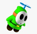 Transparent Fly Guy Clipart - Green Shy Guy Mario, HD Png Do