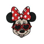 Minnie Mouse Heart Shades Iron-On Applique Disney Fan DIY Et