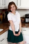 Aria Sky Thick Hairy Ginger in the Kitchen - Beautiful Leg