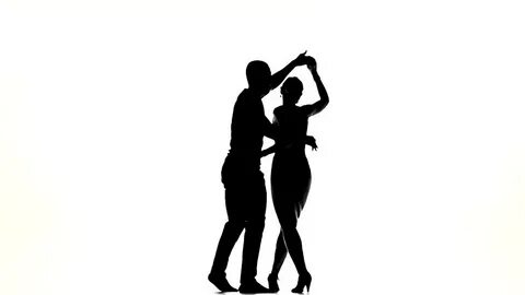 Silhouette Of Two People Slow Dancing - magicheft