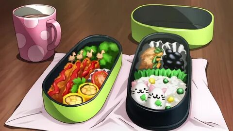 Food in Anime Food, Anime bento, Cute food