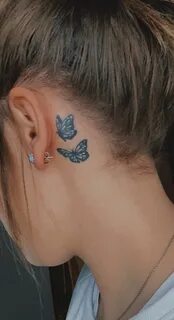 butterfly tattoos behind ear Disney Tattoos - - #butterfly #