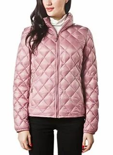 XPOSURZONE Women Packable Down Quilted Jacket Lightweight Pu