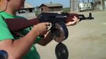 Transparent AK-47 Drum Magazine Dump (on the ground) - Novos