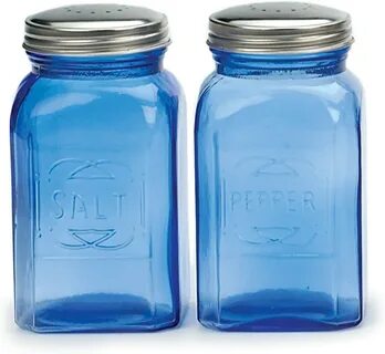 cobalt blue kitchen decor blue ceramic salt shaker blue salt