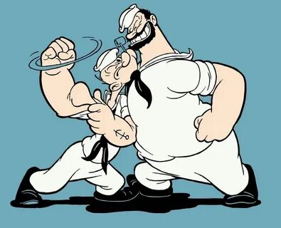 Popeye and Bluto. Cartoons Classic cartoon characters, Popey
