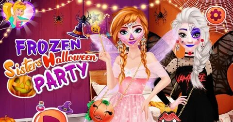 Frozen Sisters Halloween Party Baby Barbie Games & Barbie Ga