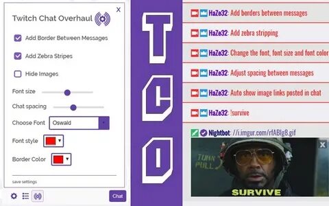 Twitch Chat Overhaul Screenshots - Crx4Chrome