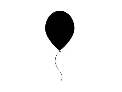 11 Vector Balloon Outline Images - Black Balloon Clip Art Fr