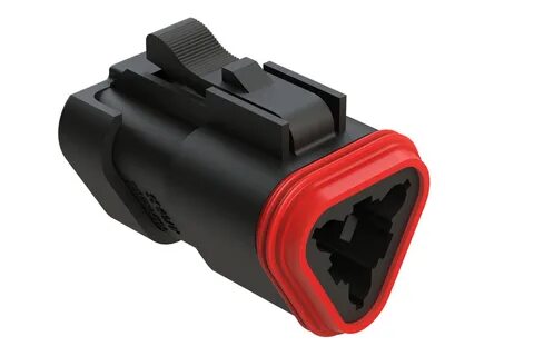 AT06-3S-MM01BLK 3-Way Plug, Female Connector with Reduced Di