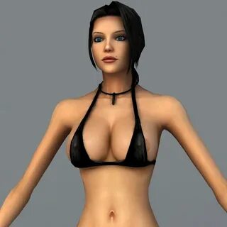 Elexis Sinclaire Bikini 3d model 3ds Max,Maya,Object files f