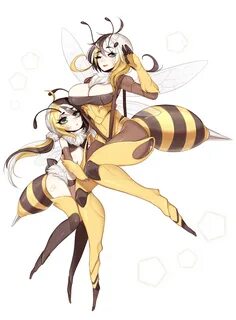 Smol bee and Mom bee Monster Girls Monster girl, Monster gir