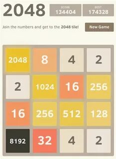 2048 - Онлайн игры - Разминка для мозгов