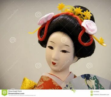 Japanese woman with baby on back porcelain dolls