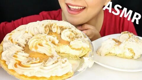 PUMPKIN CHEESECAKE PIE Asmr Unboxing and Eating Sounds POLLY