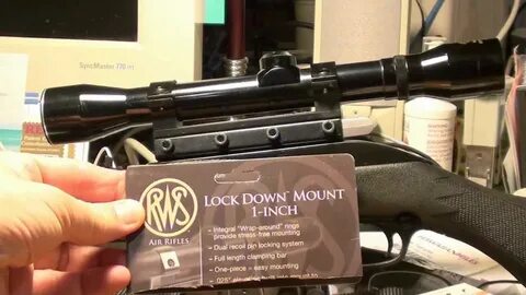 22LR Rimfire Scope Mount for Marlin 795 or 60 - RWS Lock Dow