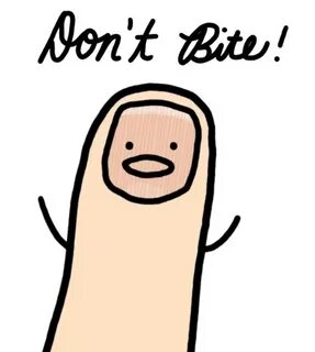 avoid nail biting cartoon - Clip Art Library