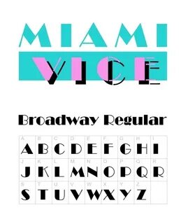 Miami Vice Style Fonts - Download Fonts