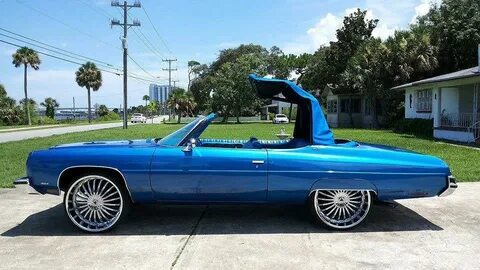 Blue Chevy Donk on 26's - Big Rims - Custom Wheels