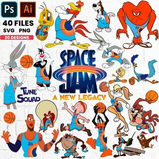 20 Colección Clipart Looney Tunes Space Jam Toon squad Etsy 