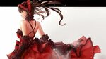 Date A Live, Tokisaki Kurumi, Anime girls, Red dress, Artwor