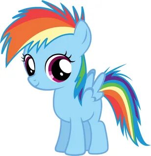 Filly Rainbow Dash Vector By Nsmah - Rainbow Dash As A Filly