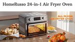 HomeRusso 24-in-1 Air Fryer Oven,Large Convection Toaster Ov