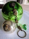 Witches ball kugel antique glass ornaments Christmas ornamen