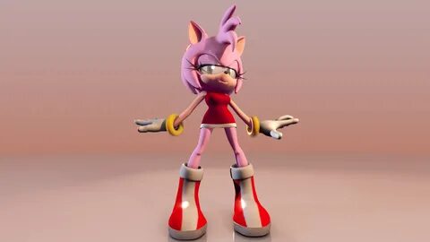 Amy Rose Render by ken17 Submission Inkbunny, the Furry Art 