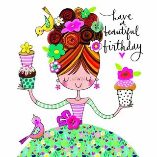 Party Camel - Flower Press - Beautiful Birthday Girl & cakes