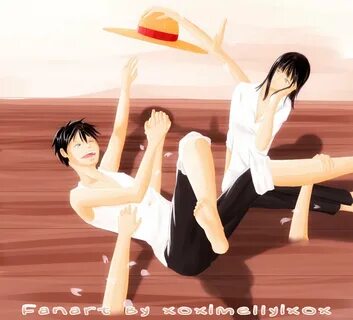 Monkey D. Luffy, Nico Robin page 18 - Zerochan Anime Image B