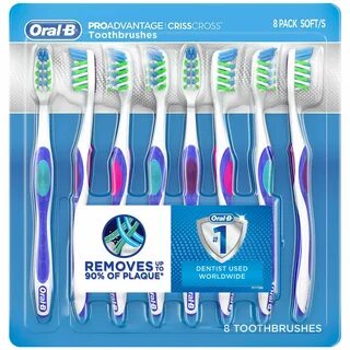Sam's Club: Oral-B ProAdvantage CrissCross Toothbrushes, 8 c