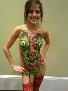 Zombie girl body paint - Imgur