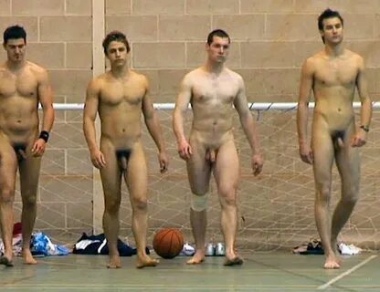 Men sport naked