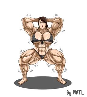 Slideshow female muscle growth deviantart.
