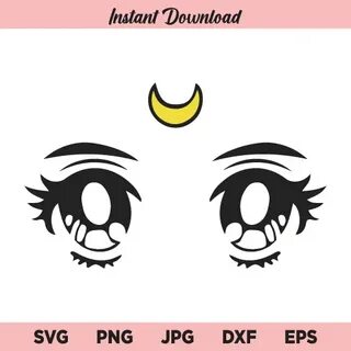 Anime Eyes SVG, Sailor Moon SVG, Anime SVG, Usagi Tsukino SV